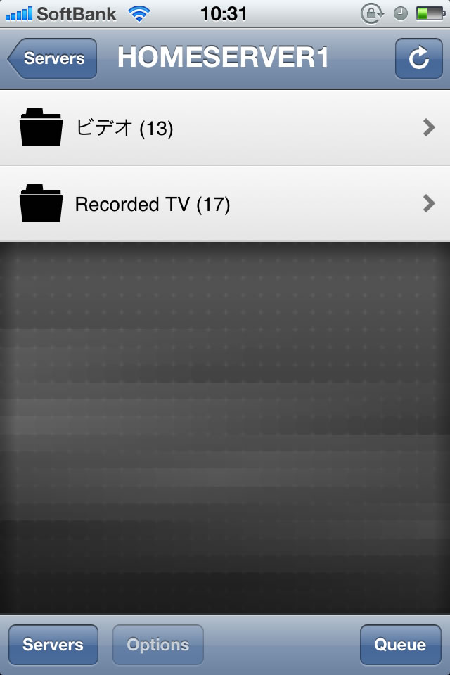 iPhoneからAir Videoへ接続した画面